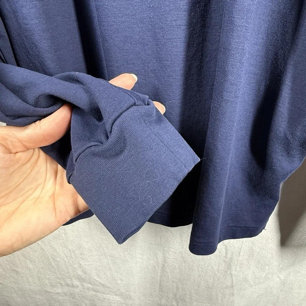 Polo‎ Ralph Lauren Long Sleeve Shirt Sz L Blue Pony Logo Classic Fit Soft Cotton